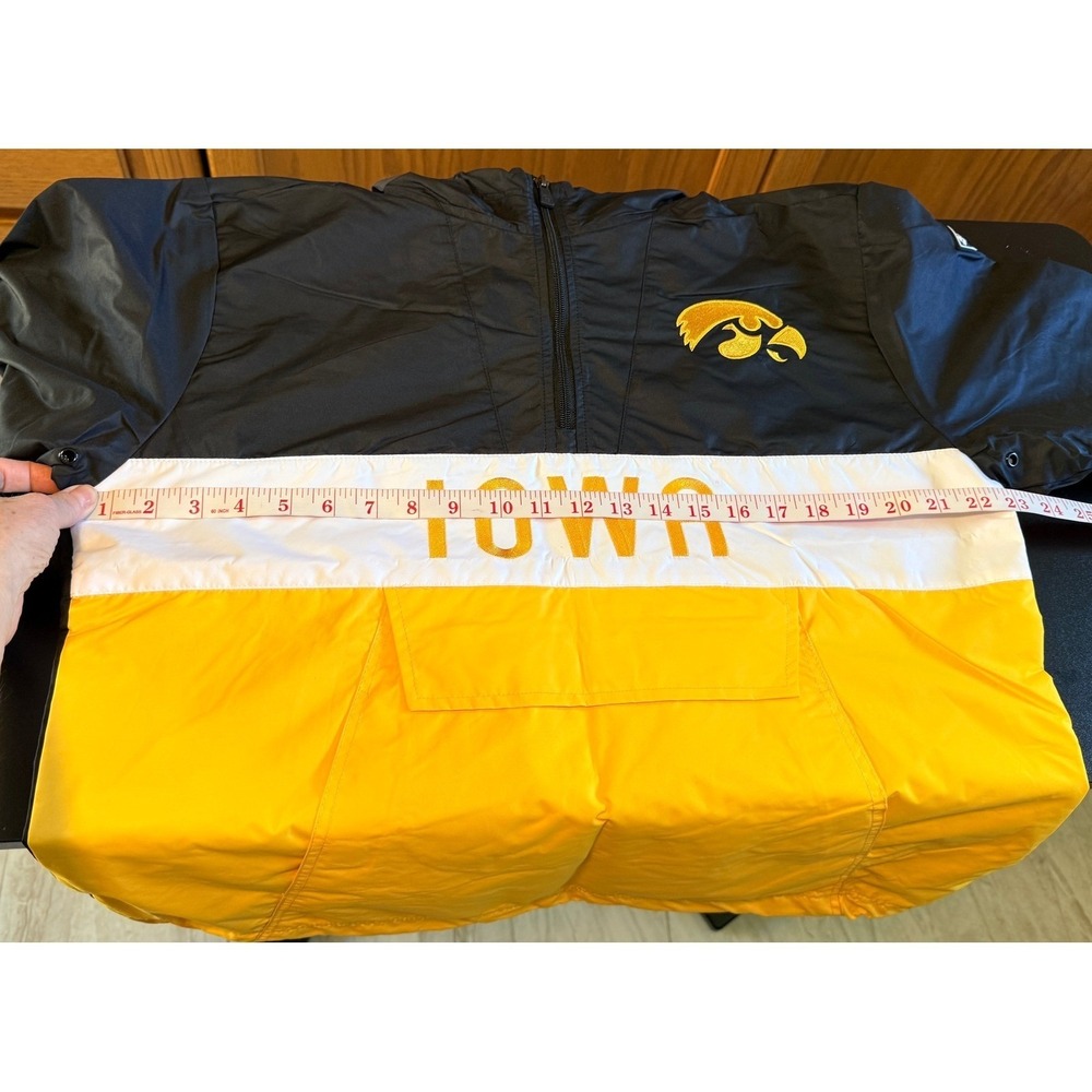 NEW Iowa Hawkeyes Alpha Anorak Pullover Jacket Mens Medium Windbreaker - Picture 10 of 14